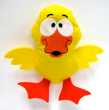 Funny Duckling Easter Stuffie (In-the-Hoop)