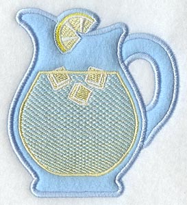 Lemonade Pitcher Magnet (In-the-Hoop)