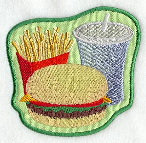 Burger, Fries and Shake Magnet (In-the-Hoop)