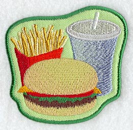 Burger, Fries and Shake Magnet (In-the-Hoop)