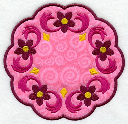 Floral Fancy Trivet (In-the-Hoop)