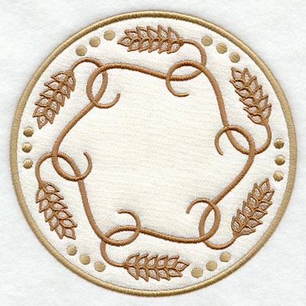 Wheat Stalk Trivet (In-the-Hoop)