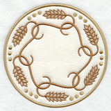 Wheat Stalk Trivet (In-the-Hoop)