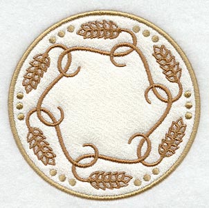 Wheat Stalk Trivet (In-the-Hoop)