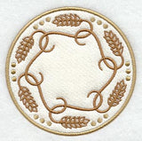 Wheat Stalk Trivet (In-the-Hoop)