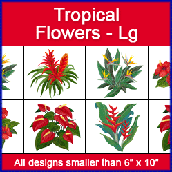 A Tropical Flowers Design Pack