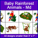 A Baby Rainforest Animals Design Pack
