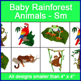 A Baby Rainforest Animals Design Pack
