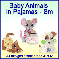 A Baby Animals in Pajamas Design Pack