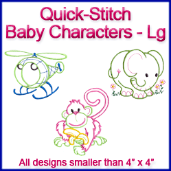 A Quick-Stitch Baby Characters Design Pack