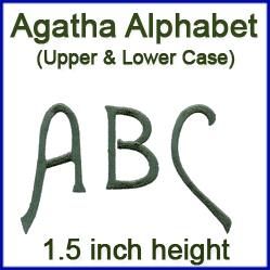 A Agatha Alphabet Design Pack