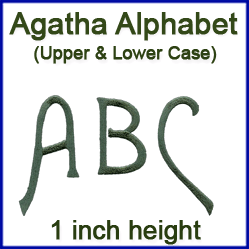 A Agatha Alphabet Design Pack