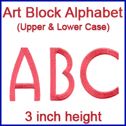 A Art Block Alphabet Design Pack