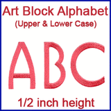 A Art Block Alphabet Design Pack