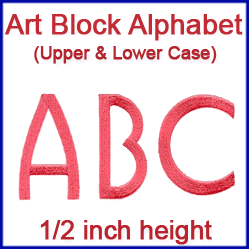 A Art Block Alphabet Design Pack
