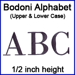 A Bodoni Alphabet Design Pack