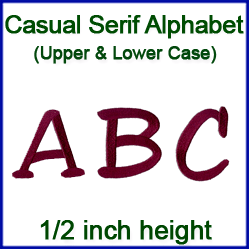 A Casual Serif Alphabet Design Pack