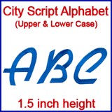 A City Script Alphabet Design Pack