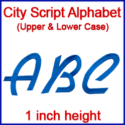 A City Script Alphabet Design Pack