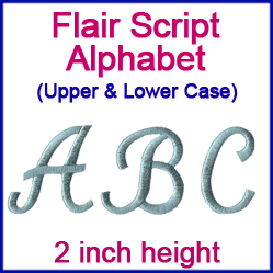 A Flair Script Alphabet Design Pack