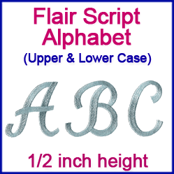 A Flair Script Alphabet Design Pack