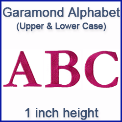 A Garamond Alphabet Design Pack