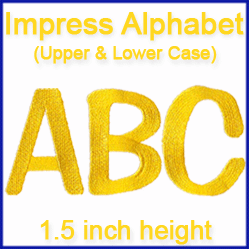 A Impress Alphabet Design Pack