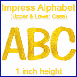 A Impress Alphabet Design Pack