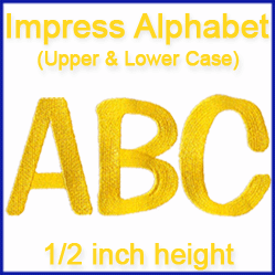 A Impress Alphabet Design Pack