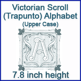 A Victorian Scroll Alphabet Design Pack (Trapunto)