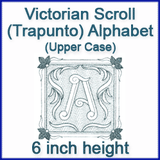 A Victorian Scroll Alphabet Design Pack (Trapunto)