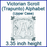 A Victorian Scroll Alphabet Design Pack (Trapunto)