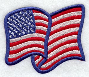 USA Flag Magnet (In-the-Hoop)