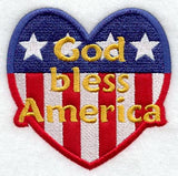 God Bless America Magnet (In-the-Hoop)