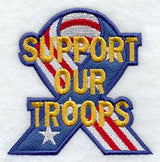 Support Our Troops Ribbon Magnet (In-the-Hoop)