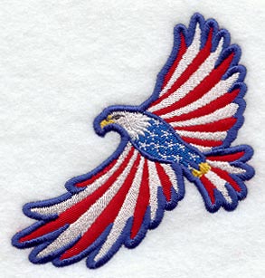 Star-Spangled Eagle Magnet (In-the-Hoop)