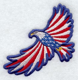 Star-Spangled Eagle Magnet (In-the-Hoop)