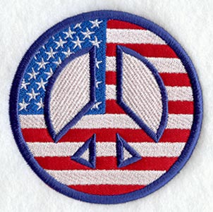 Peace Sign Magnet (In-the-Hoop)