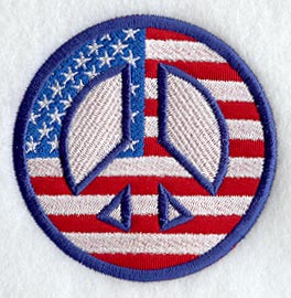 Peace Sign Magnet (In-the-Hoop)