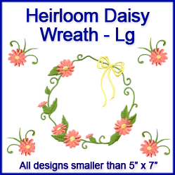 A Heirloom Daisy Wreath Design Pack