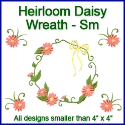 A Heirloom Daisy Wreath Design Pack