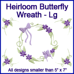 A Heirloom Butterfly Wreath Design Pack