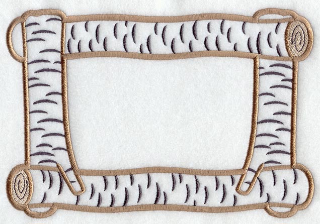 Birch Log Photo Frame (In-the-Hoop)