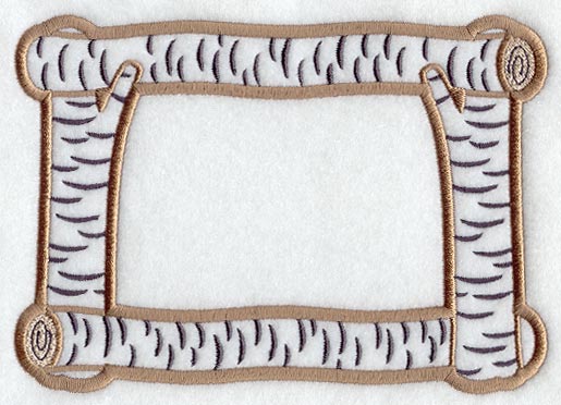 Birch Log Photo Frame (In-the-Hoop)