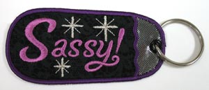 Sassy! Keychain - with Pocket (In-the-Hoop)