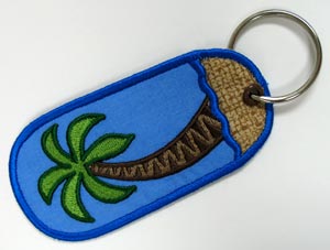 Palm Tree Keychain (In-the-Hoop)