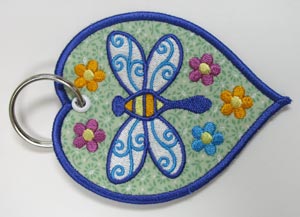 Dragonfly Keychain (In-the-Hoop)