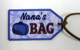 Nana's Bag Luggage Tag (In-the-Hoop)