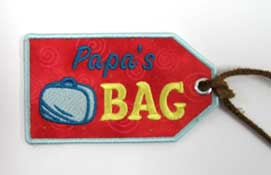 Papa's Bag Luggage Tag (In-the-Hoop)