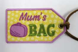 Mum's Bag Luggage Tag (In-the-Hoop)